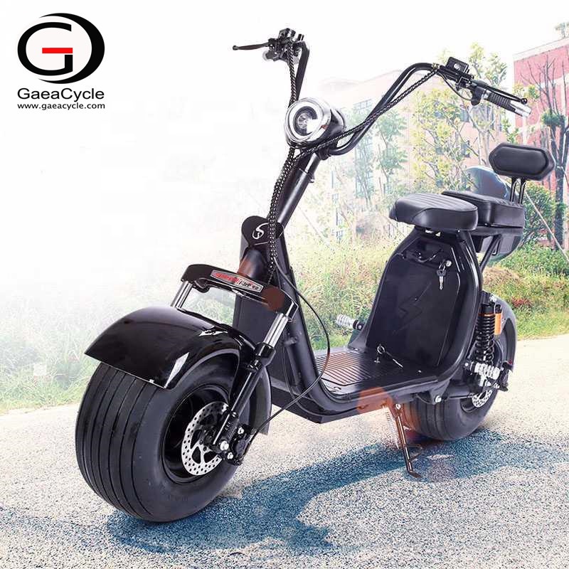 Double Battery Electric Scooter City Coco, 2000W Fat Tire Electric Scooter with 2 Seats | GaeaCycle Citycoco Electric Scooter