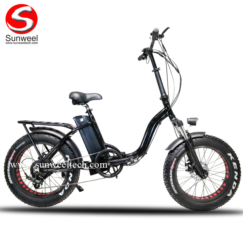 48V 500W Foldable Electric Bicycle Fat Tyre Ebike for Ladies