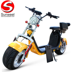60v2000w Double 20ah Fat Tire Electric Scooter Citycoco